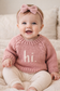 Hi. Hand-Knit Baby Sweater | Soft Luxury Knit