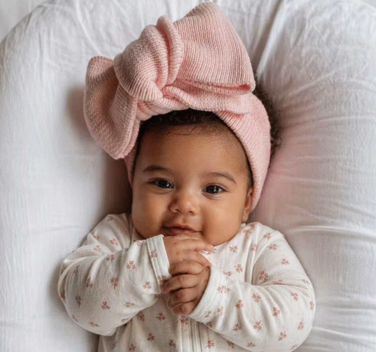 Luxury Knit Bow– Soft Baby Headwrap | Oversized