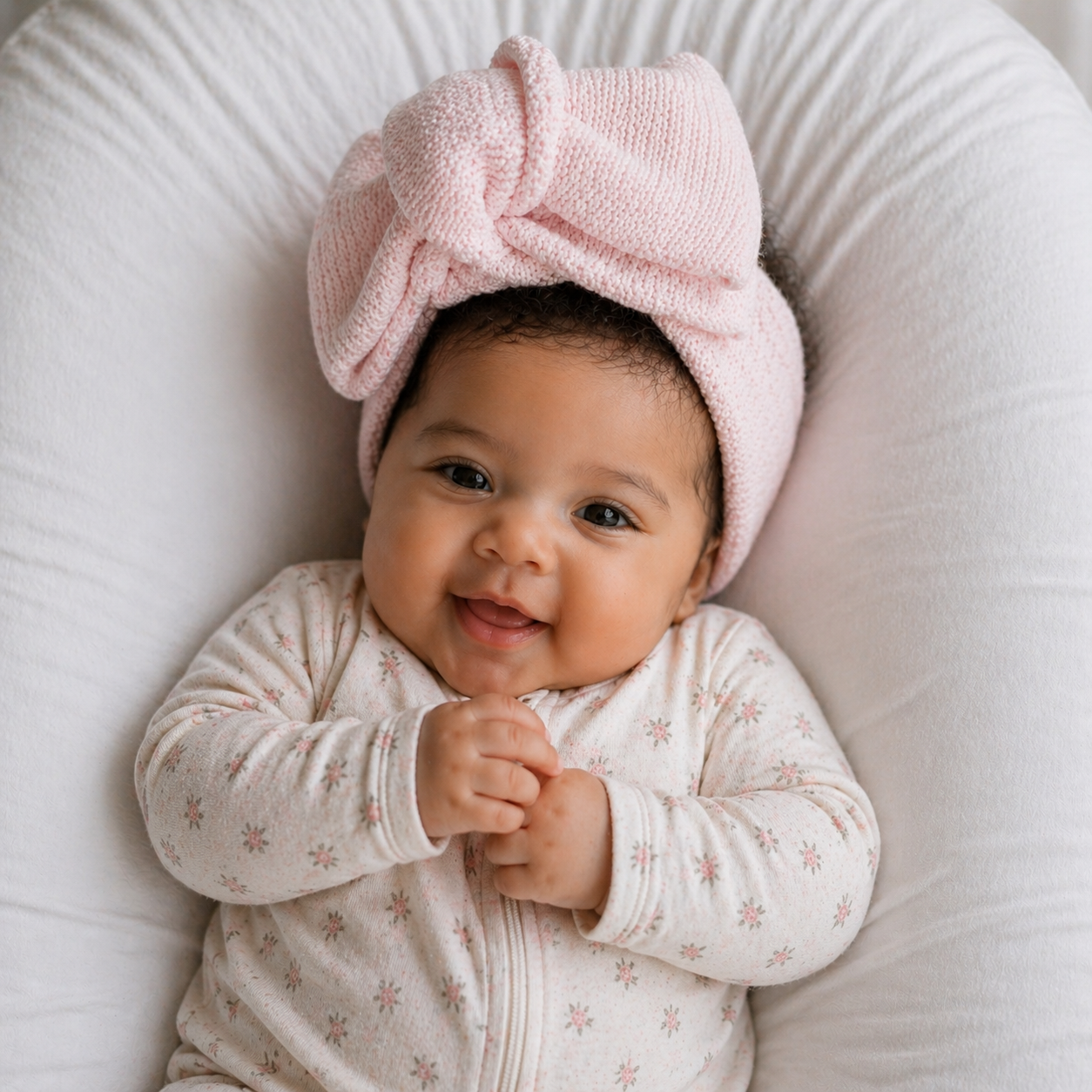 Luxury Knit Bow– Soft Baby Headwrap | Oversized