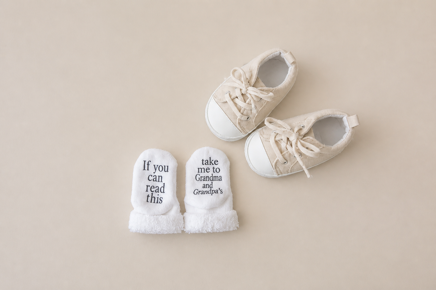 “If You Can Read This” Baby Statement Socks | Soft Cotton Infant Socks