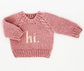 Hi. Hand-Knit Baby Sweater | Soft Luxury Knit