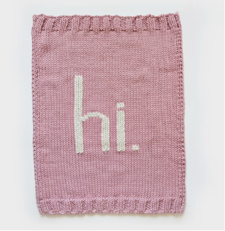 Hi. Baby Blanket | Soft Luxury Knit