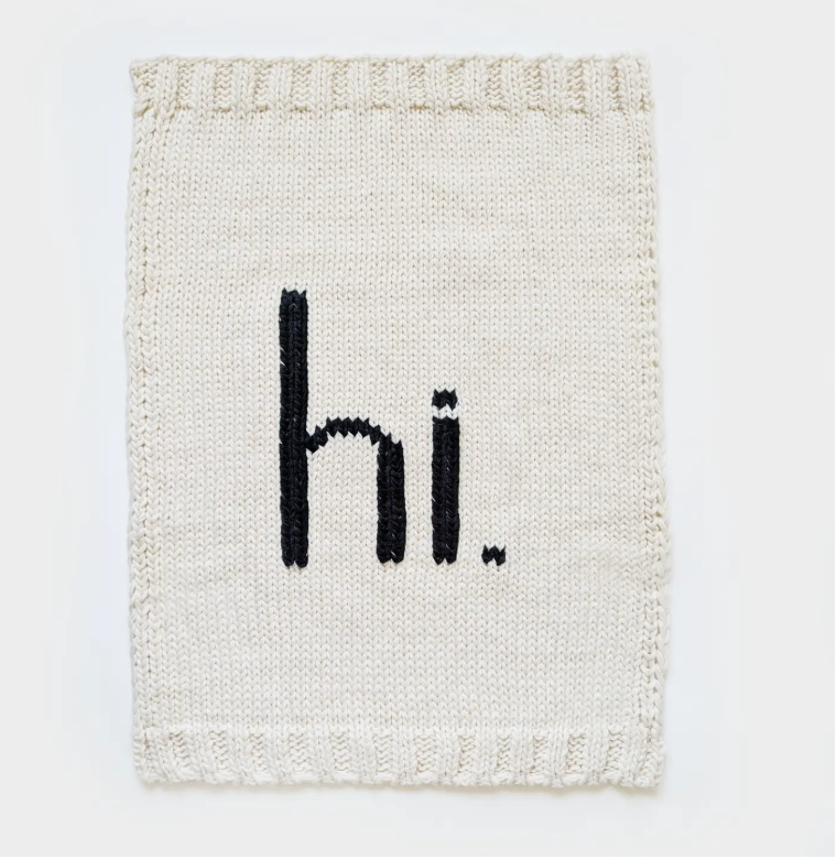 Hi. Baby Blanket | Soft Luxury Knit