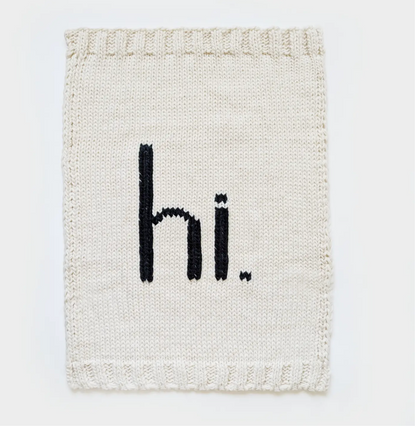 Hi. Baby Blanket | Soft Luxury Knit