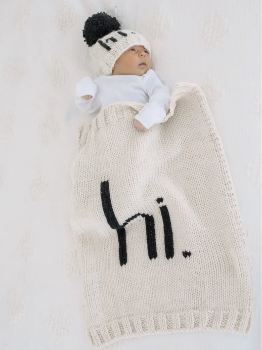 Hi. Baby Blanket | Soft Luxury Knit