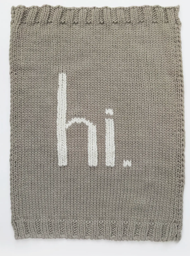Hi. Baby Blanket | Soft Luxury Knit