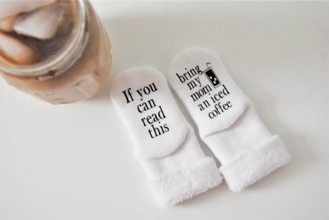 “If You Can Read This” Baby Statement Socks | Soft Cotton Infant Socks